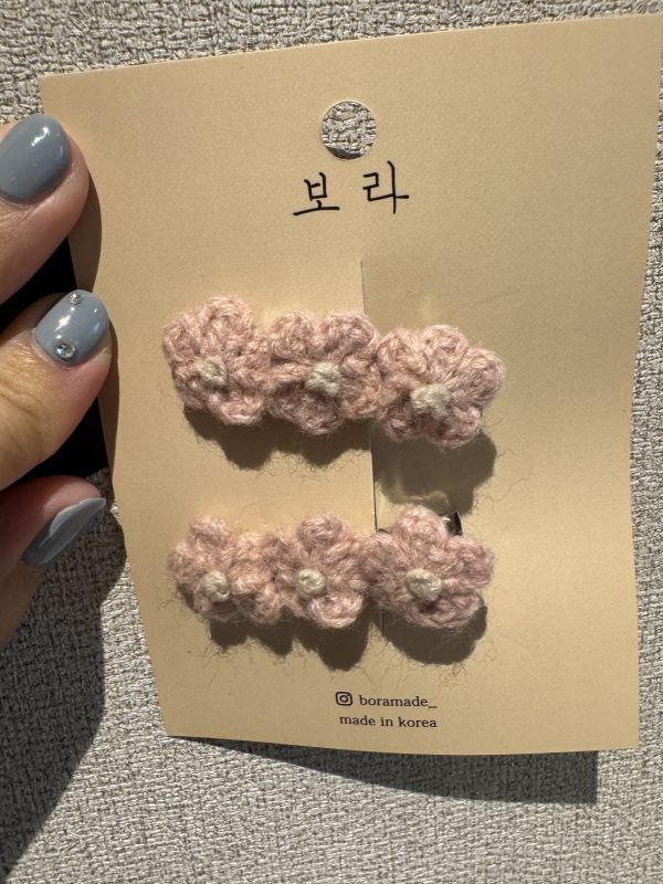 BORA 韓系手工髮夾 正韓,真皮,單肩包