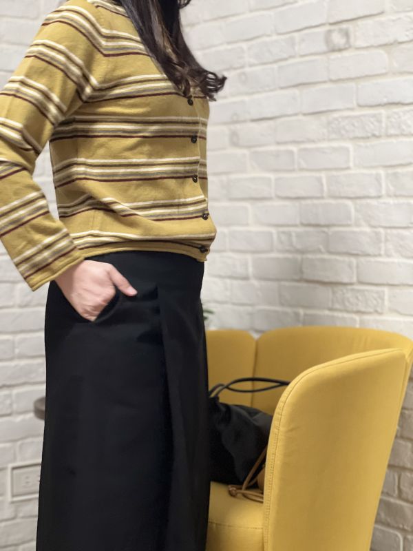 都會俐落長版西裝裙 