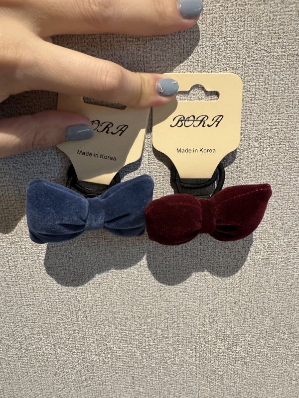 BORA 絨面蝴蝶結髮夾 正韓,真皮,單肩包