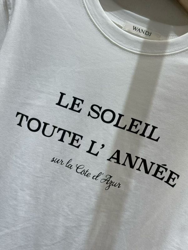 法式印字純棉長袖上衣 