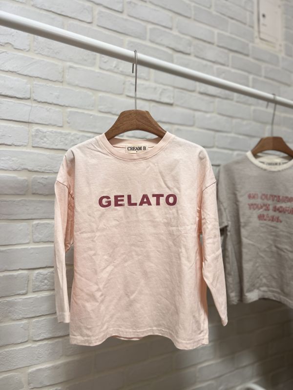 正韓條紋文青長袖上衣 正韓,上衣,文青風,童裝