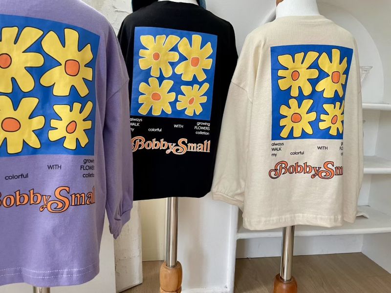 Bobby Small 花朵印花長袖 Tee 