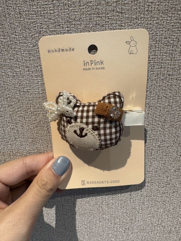 手工毛絨造型髮夾 正韓,真皮,單肩包