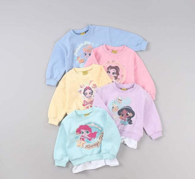 迪士尼公主系列長t-shirt 