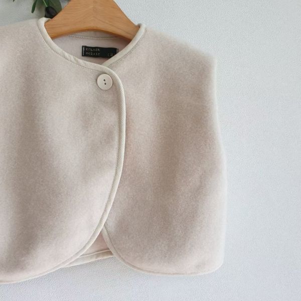 圓弧厚絨背心(2色) 