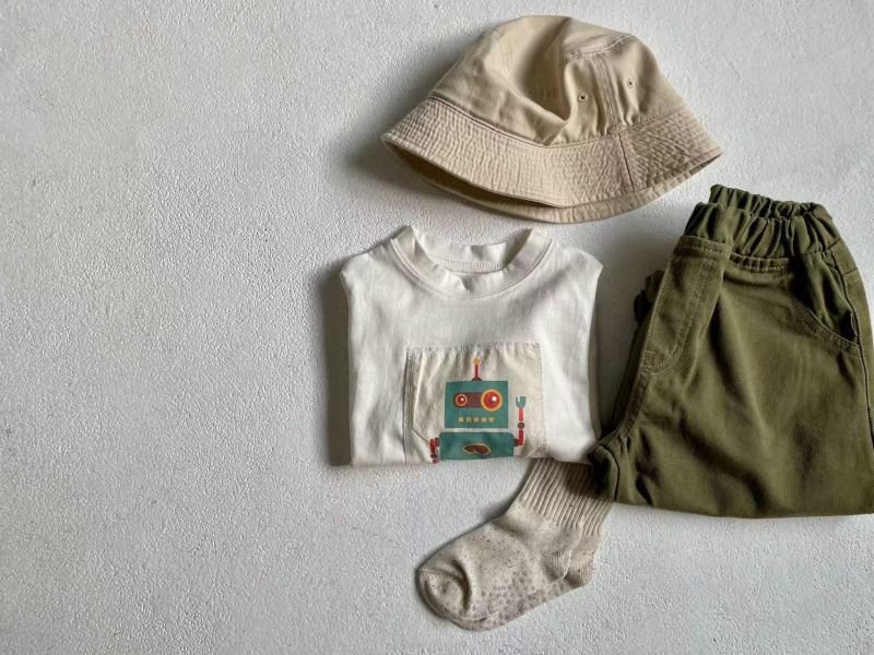 機器人插畫長袖T 