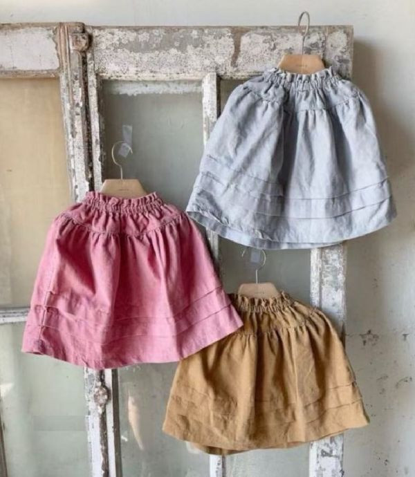 暖調燈芯絨層次裙 