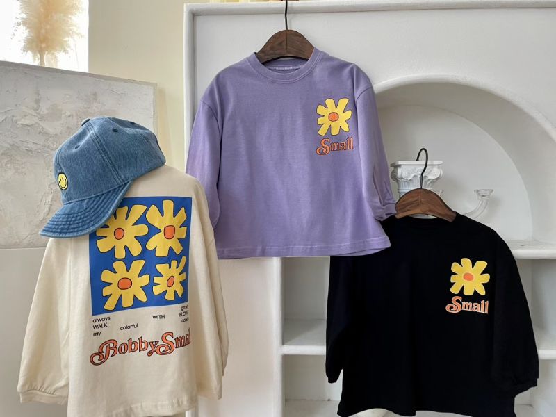 Bobby Small 花朵印花長袖 Tee 