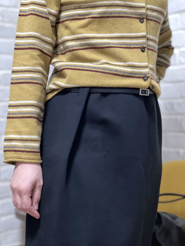 復古條紋針織上衣 