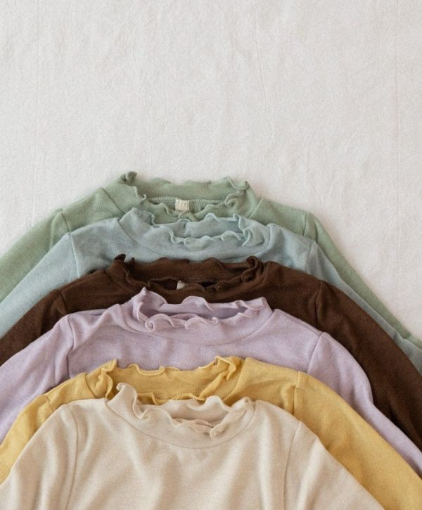 柔霧糖系高領打底上衣 