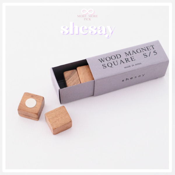 shesay木質方形小磁鐵 