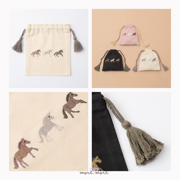 artipur Cottage抽繩收納袋·小馬兒圖案｜日本 