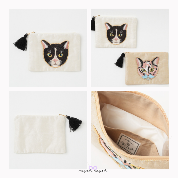 artipur Cottage扁平收納袋·貓咪｜日本 