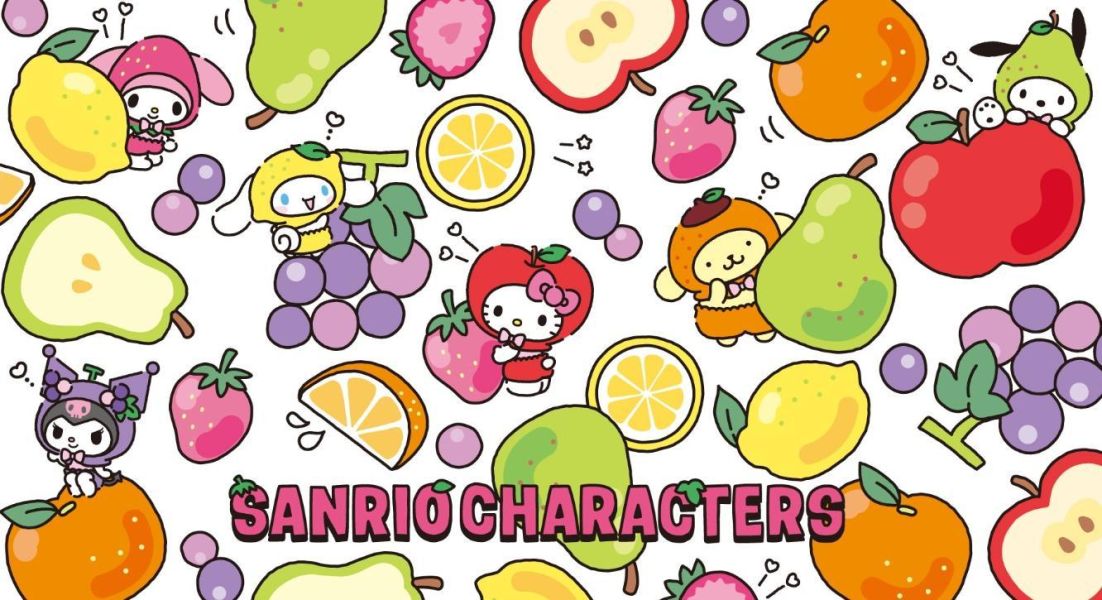 Sanrio水果派對系列(吊飾+罐子包)｜日本 Hello Kitty,大耳狗,Melody,帕恰狗