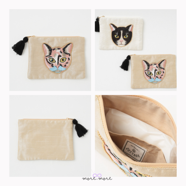 artipur Cottage扁平收納袋·貓咪｜日本 