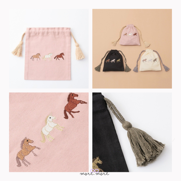 artipur Cottage抽繩收納袋·小馬兒圖案｜日本 