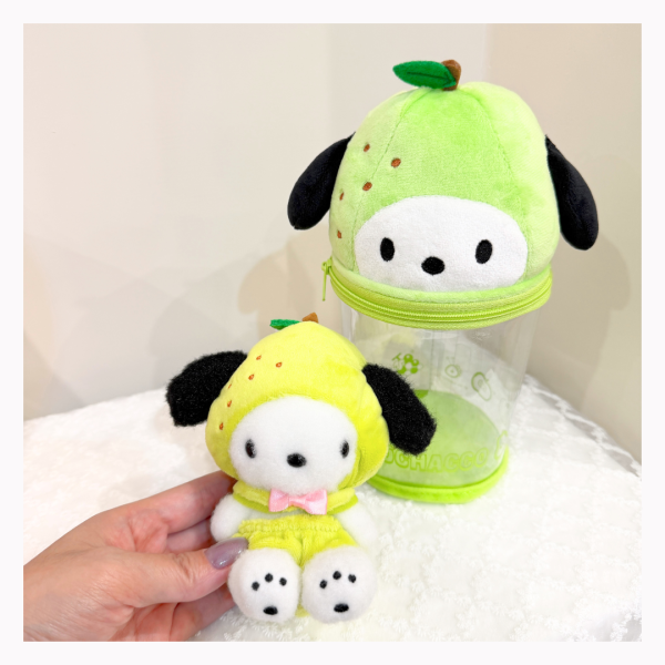 Sanrio水果派對系列(吊飾+罐子包)｜日本 Hello Kitty,大耳狗,Melody,帕恰狗