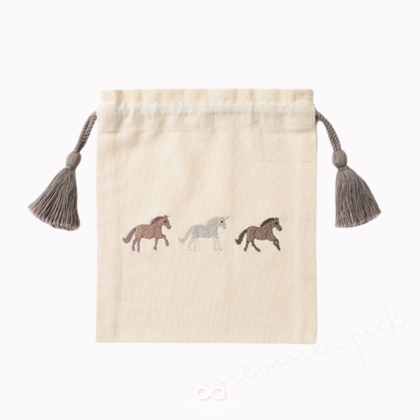 artipur Cottage抽繩收納袋·小馬兒圖案｜日本 