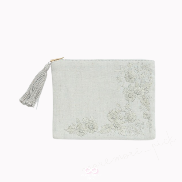 artipur Cottage扁平收納袋·單色刺繡｜日本 