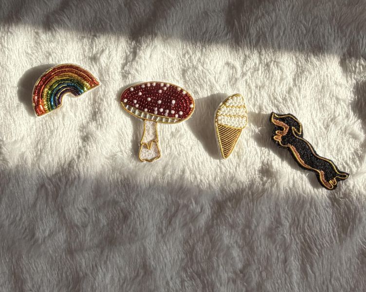 artipur Cottage 刺繡別針｜日本 