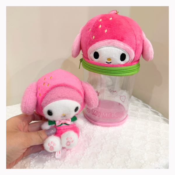 Sanrio水果派對系列(吊飾+罐子包)｜日本 Hello Kitty,大耳狗,Melody,帕恰狗