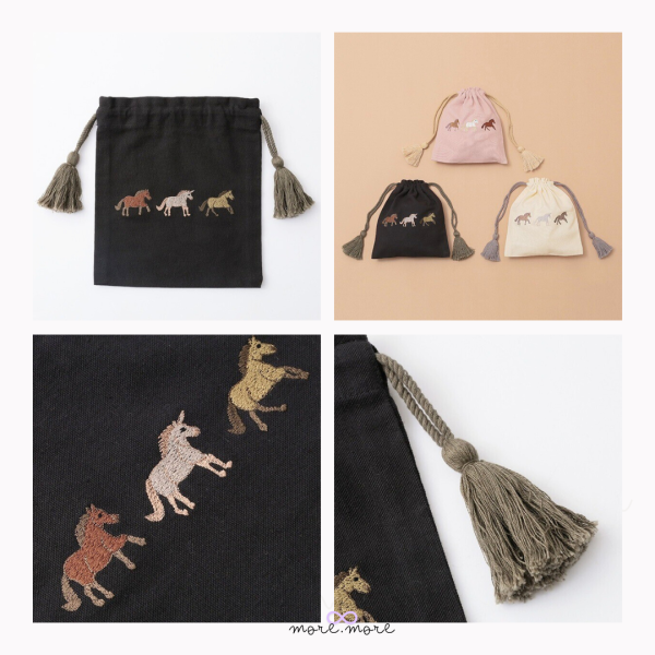artipur Cottage抽繩收納袋·小馬兒圖案｜日本 