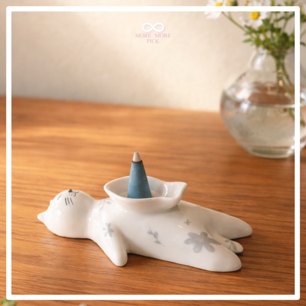 Zappy慵懶貓咪香盤收納擺飾|日本 