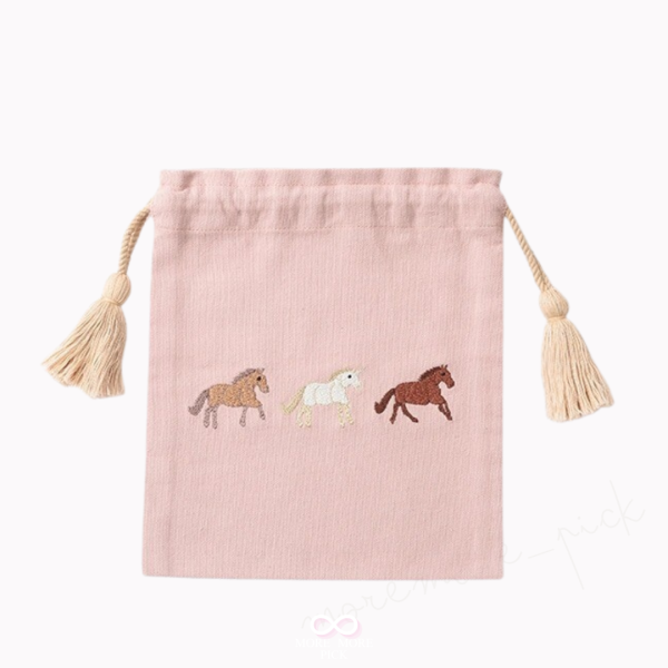 artipur Cottage抽繩收納袋·小馬兒圖案｜日本 