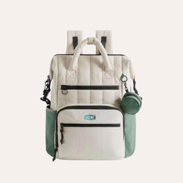 【美國Bagsmart】多功能育兒包 25L 媽媽包 後背包 輕巧容量 多隔層 育嬰用品 尿布墊 防水衣物袋 