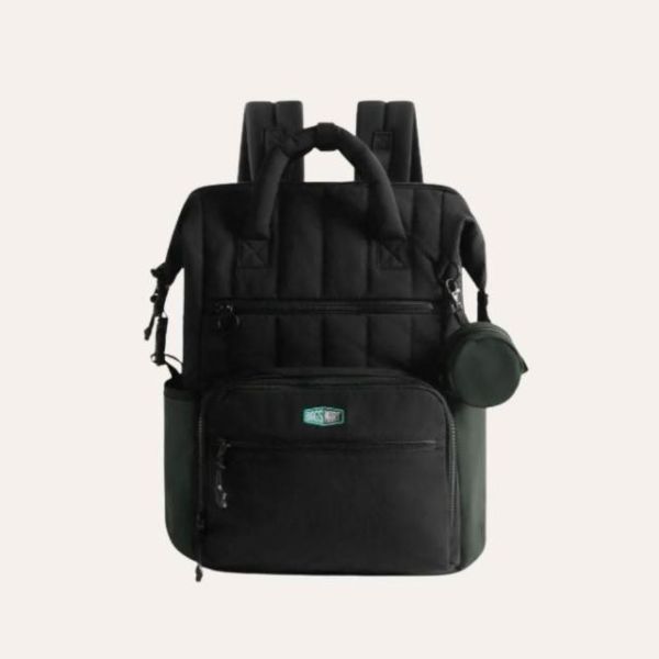 【美國Bagsmart】多功能育兒包 25L 媽媽包 後背包 輕巧容量 多隔層 育嬰用品 尿布墊 防水衣物袋 