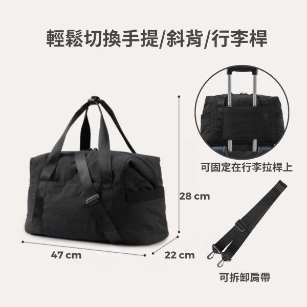 【美國Bagsmart】多功能輕量托特包 大容量 出差通勤 工作包 可放筆電 購物袋 輕旅行 運動包 可放A4 