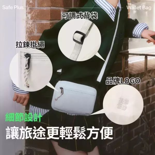 【韓國Branden】防盜多功能護照包Plus 多功能護照包 多夾層 零錢包 防盜錢包 防盜側背包 Branden,防盜,護照包,防盜錢包,防盜側背包