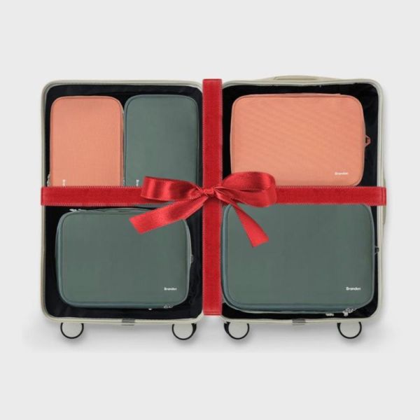 【韓國Branden】二代 超抗壓旅行壓縮袋「粉色混色」 S+S+M+M+L 五件組 壓縮收納袋 壓縮袋 收納袋 旅行收納袋 