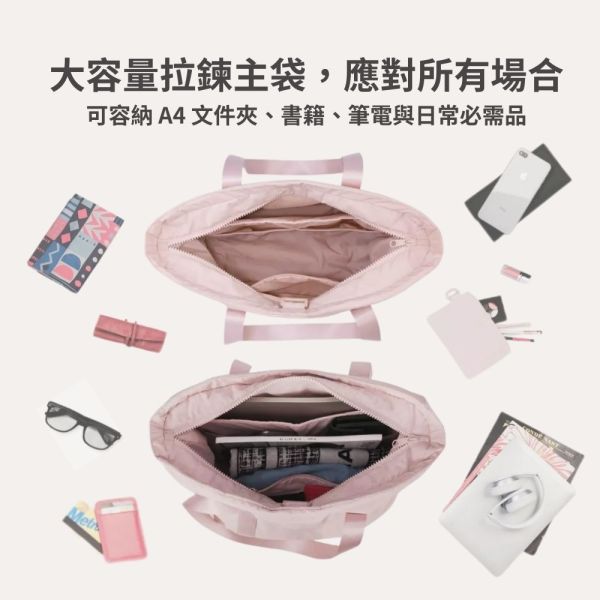 【美國Bagsmart】多功能托特包 18L托特包 出差通勤手提包 健身包 購物袋 可放瑜珈墊 輕旅行 可放A4 