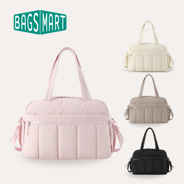 【美國Bagsmart】輕量蓬鬆行李袋 23L 托特包 出差通勤 工作包 防潑水材質 購物袋 出國登機 