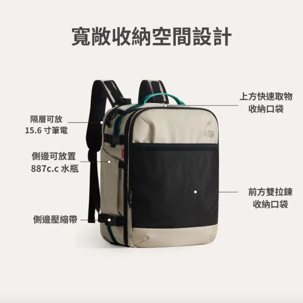 【美國Bagsmart】專業旅人後背包 40L 登機包 登山背包 避難背包 地震包 防災包 避難包 