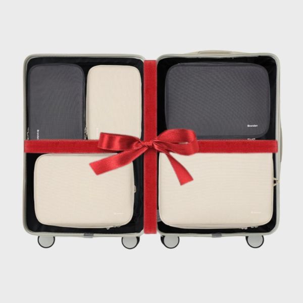 【韓國Branden】二代 超抗壓旅行壓縮袋「黑色混色」S+S+M+M+L 五件組 壓縮收納袋 壓縮袋 收納袋 旅行收納袋 