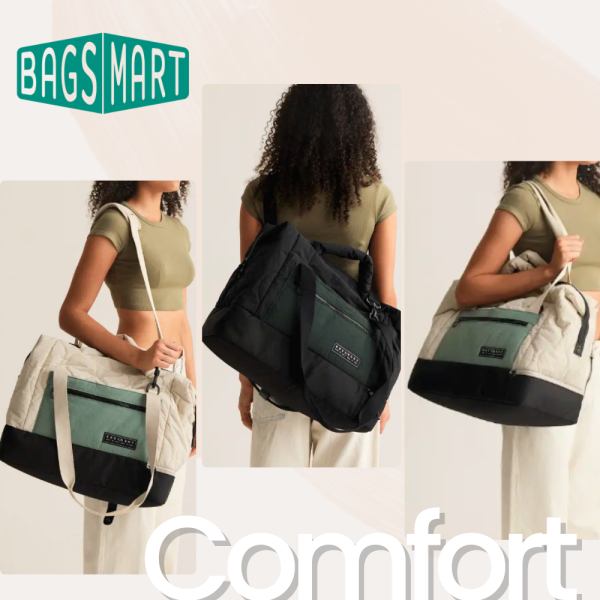 【美國Bagsmart】大容量旅行手提袋 34L 登機包 托特包 大容量 多隔層 手提 背帶可拆 旅遊必備 