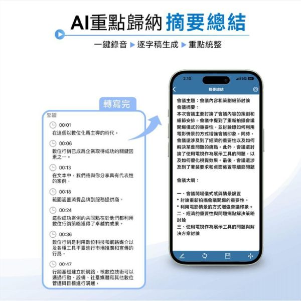 【PHILIPS飛利浦】二代智能錄音翻譯筆 VTR5010Pro 