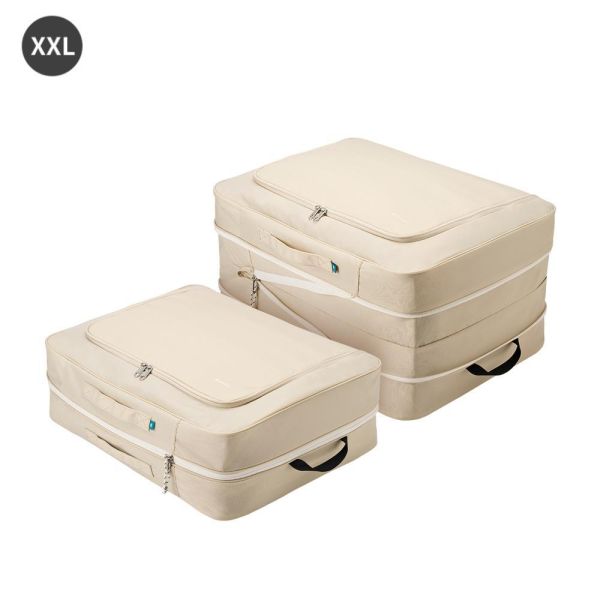 【韓國Branden】XXL 二代 超壓縮免抽氣寢具收納袋 棉被收納袋 外套收納袋 