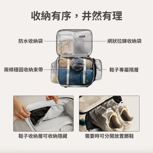 【美國Bagsmart】專業旅人後背包 40L 登機包 登山背包 避難背包 地震包 防災包 避難包 