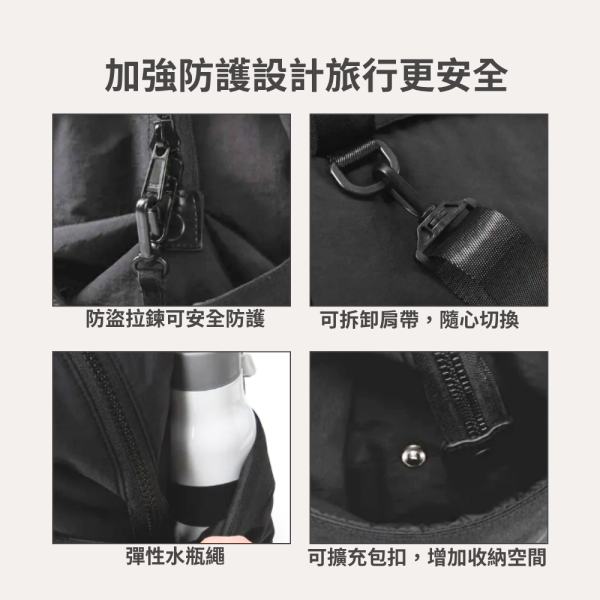 【美國Bagsmart】多功能輕量托特包 大容量 出差通勤 工作包 可放筆電 購物袋 輕旅行 運動包 可放A4 