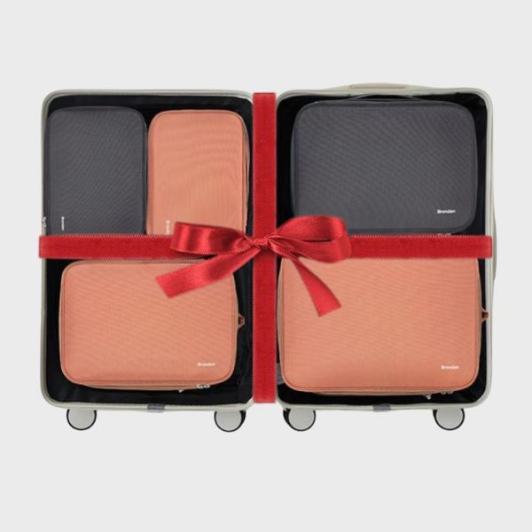 【韓國Branden】二代 超抗壓旅行壓縮袋「黑色混色」S+S+M+M+L 五件組 壓縮收納袋 壓縮袋 收納袋 旅行收納袋 