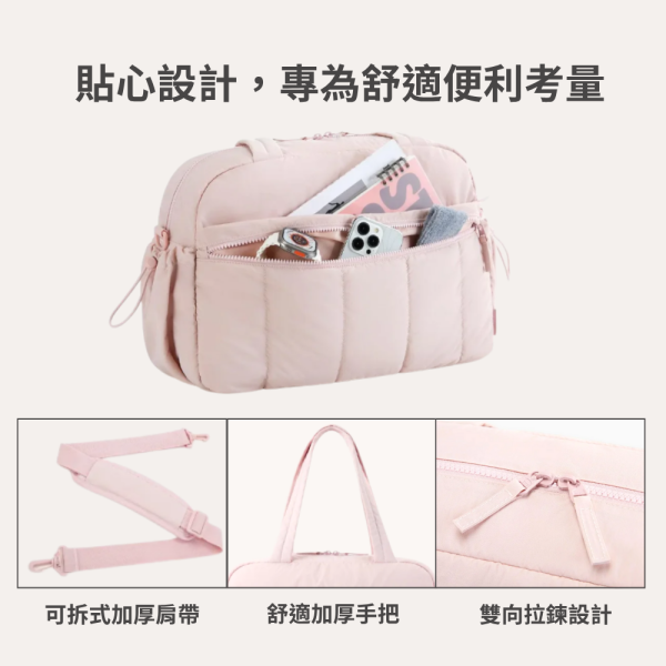 【美國Bagsmart】輕量蓬鬆行李袋 23L 托特包 出差通勤 工作包 防潑水材質 購物袋 出國登機 