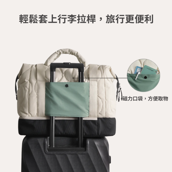 【美國Bagsmart】大容量旅行手提袋 34L 登機包 托特包 大容量 多隔層 手提 背帶可拆 旅遊必備 