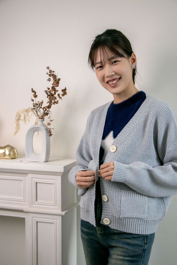 毛海玉米紋外套 