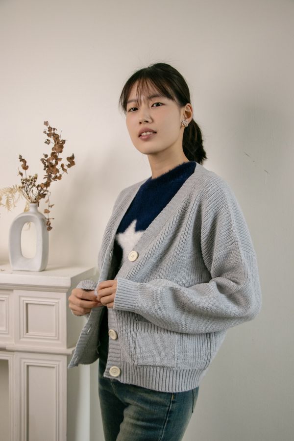 毛海玉米紋外套 