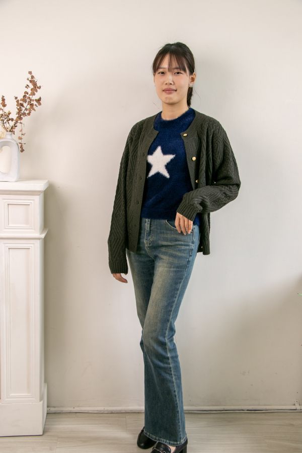 七針短版移針外套 