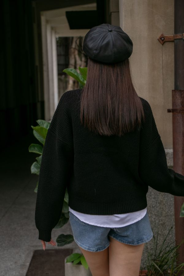 毛海玉米紋外套 