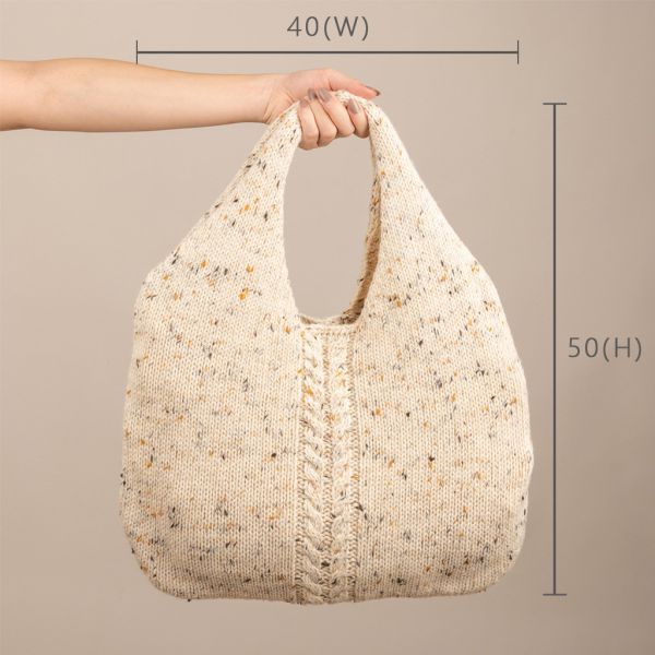 麻花針織包 